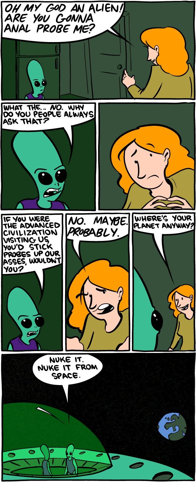 Alien anal probe